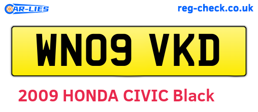 WN09VKD are the vehicle registration plates.