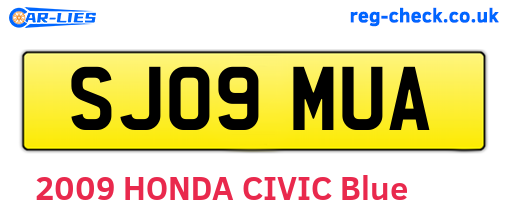 SJ09MUA are the vehicle registration plates.