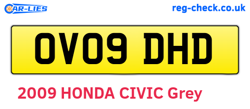 OV09DHD are the vehicle registration plates.