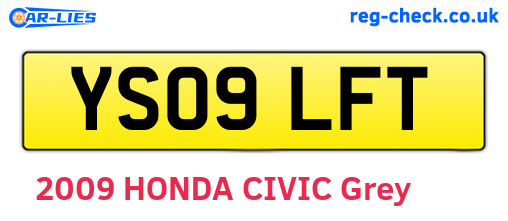 YS09LFT are the vehicle registration plates.