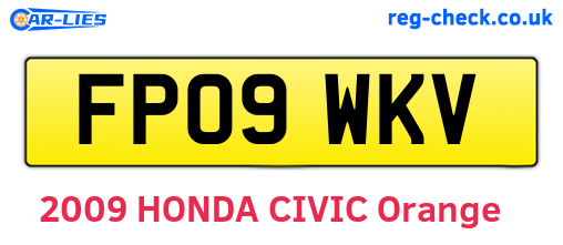 FP09WKV are the vehicle registration plates.