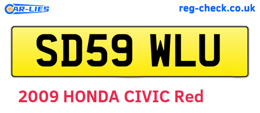 SD59WLU are the vehicle registration plates.