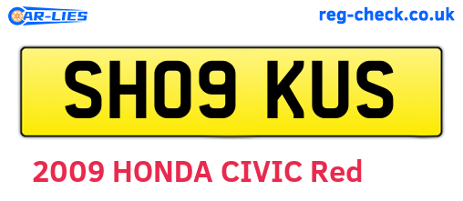 SH09KUS are the vehicle registration plates.