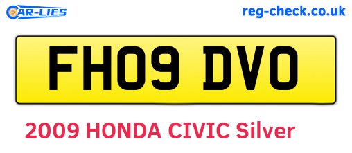 FH09DVO are the vehicle registration plates.