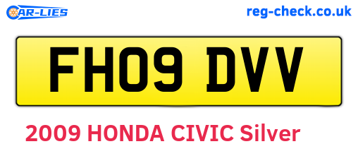 FH09DVV are the vehicle registration plates.