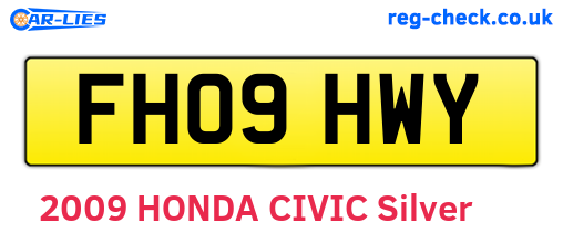 FH09HWY are the vehicle registration plates.