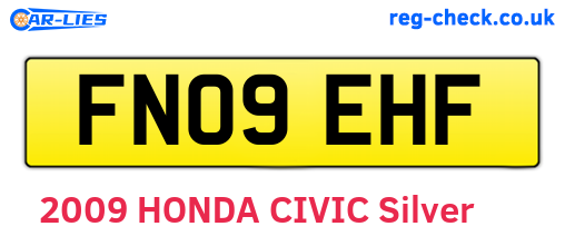 FN09EHF are the vehicle registration plates.