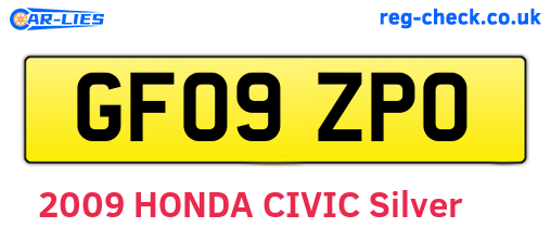 GF09ZPO are the vehicle registration plates.