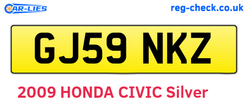 GJ59NKZ are the vehicle registration plates.