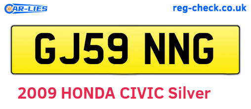 GJ59NNG are the vehicle registration plates.