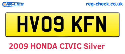 HV09KFN are the vehicle registration plates.
