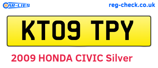 KT09TPY are the vehicle registration plates.