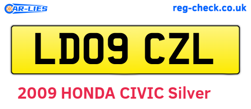 LD09CZL are the vehicle registration plates.