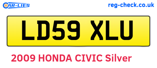 LD59XLU are the vehicle registration plates.