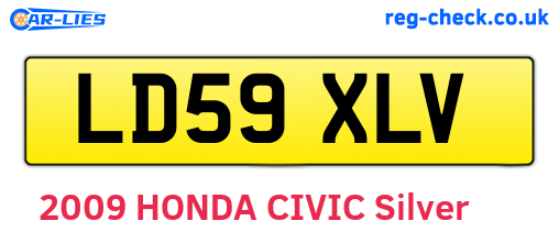 LD59XLV are the vehicle registration plates.