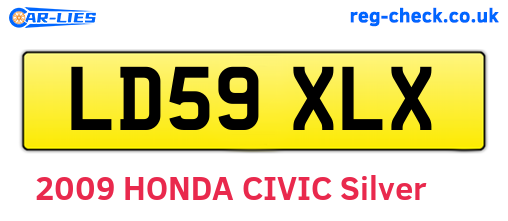 LD59XLX are the vehicle registration plates.