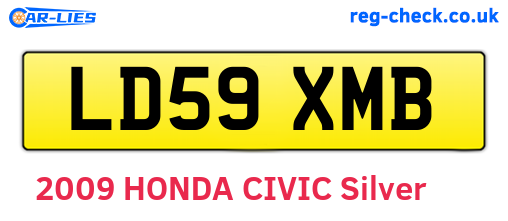 LD59XMB are the vehicle registration plates.