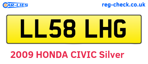 LL58LHG are the vehicle registration plates.