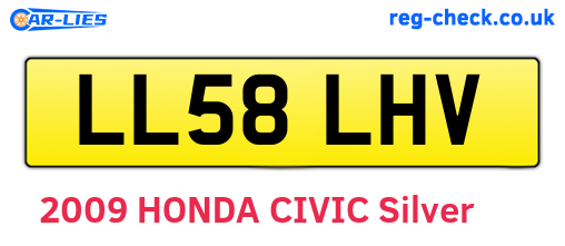 LL58LHV are the vehicle registration plates.