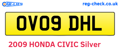 OV09DHL are the vehicle registration plates.