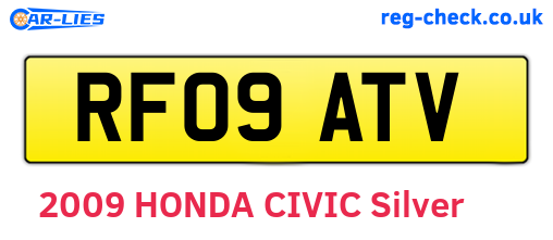 RF09ATV are the vehicle registration plates.