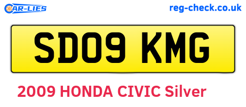 SD09KMG are the vehicle registration plates.