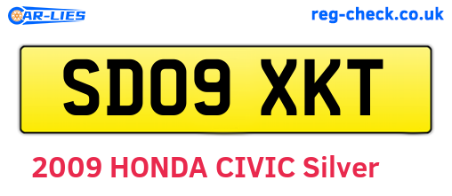 SD09XKT are the vehicle registration plates.