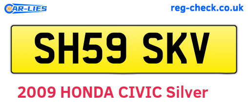 SH59SKV are the vehicle registration plates.