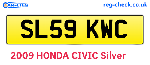 SL59KWC are the vehicle registration plates.