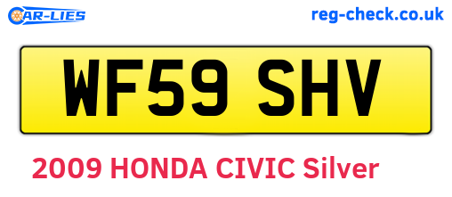 WF59SHV are the vehicle registration plates.