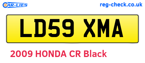 LD59XMA are the vehicle registration plates.