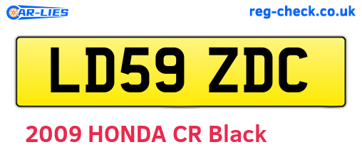 LD59ZDC are the vehicle registration plates.