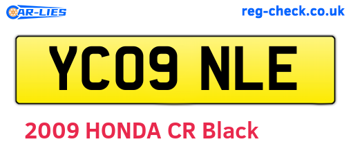 YC09NLE are the vehicle registration plates.