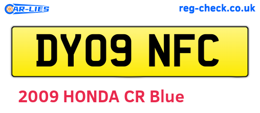 DY09NFC are the vehicle registration plates.