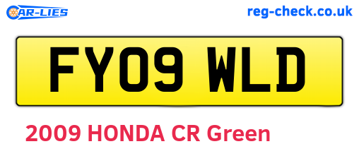FY09WLD are the vehicle registration plates.