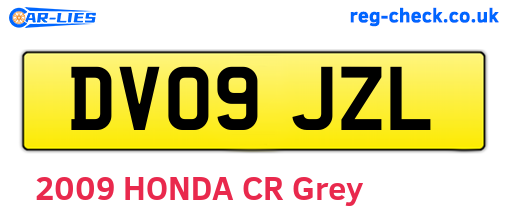 DV09JZL are the vehicle registration plates.