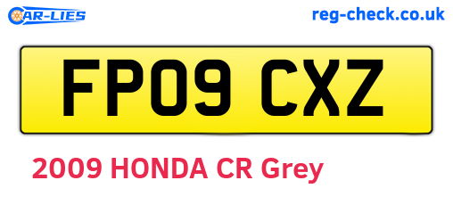 FP09CXZ are the vehicle registration plates.