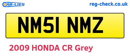 NM51NMZ are the vehicle registration plates.