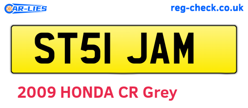 ST51JAM are the vehicle registration plates.