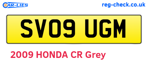 SV09UGM are the vehicle registration plates.