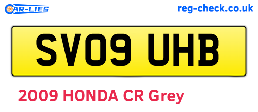 SV09UHB are the vehicle registration plates.