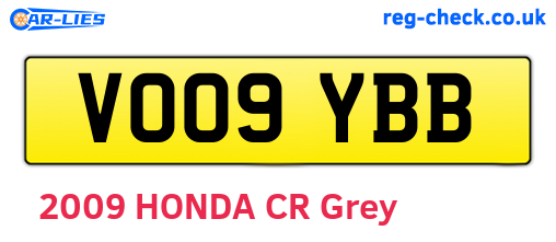 VO09YBB are the vehicle registration plates.