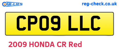 CP09LLC are the vehicle registration plates.