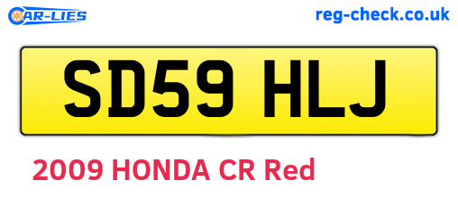 SD59HLJ are the vehicle registration plates.