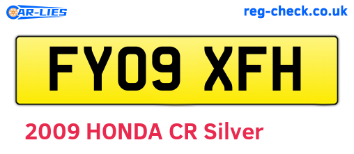 FY09XFH are the vehicle registration plates.
