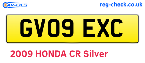 GV09EXC are the vehicle registration plates.