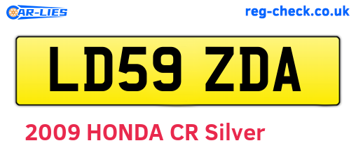 LD59ZDA are the vehicle registration plates.