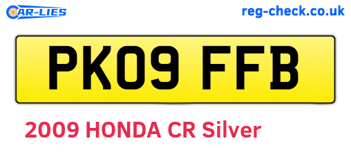 PK09FFB are the vehicle registration plates.