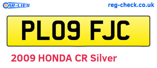 PL09FJC are the vehicle registration plates.