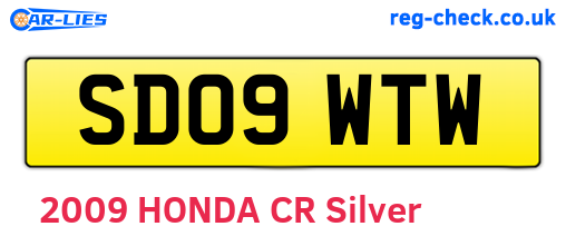 SD09WTW are the vehicle registration plates.